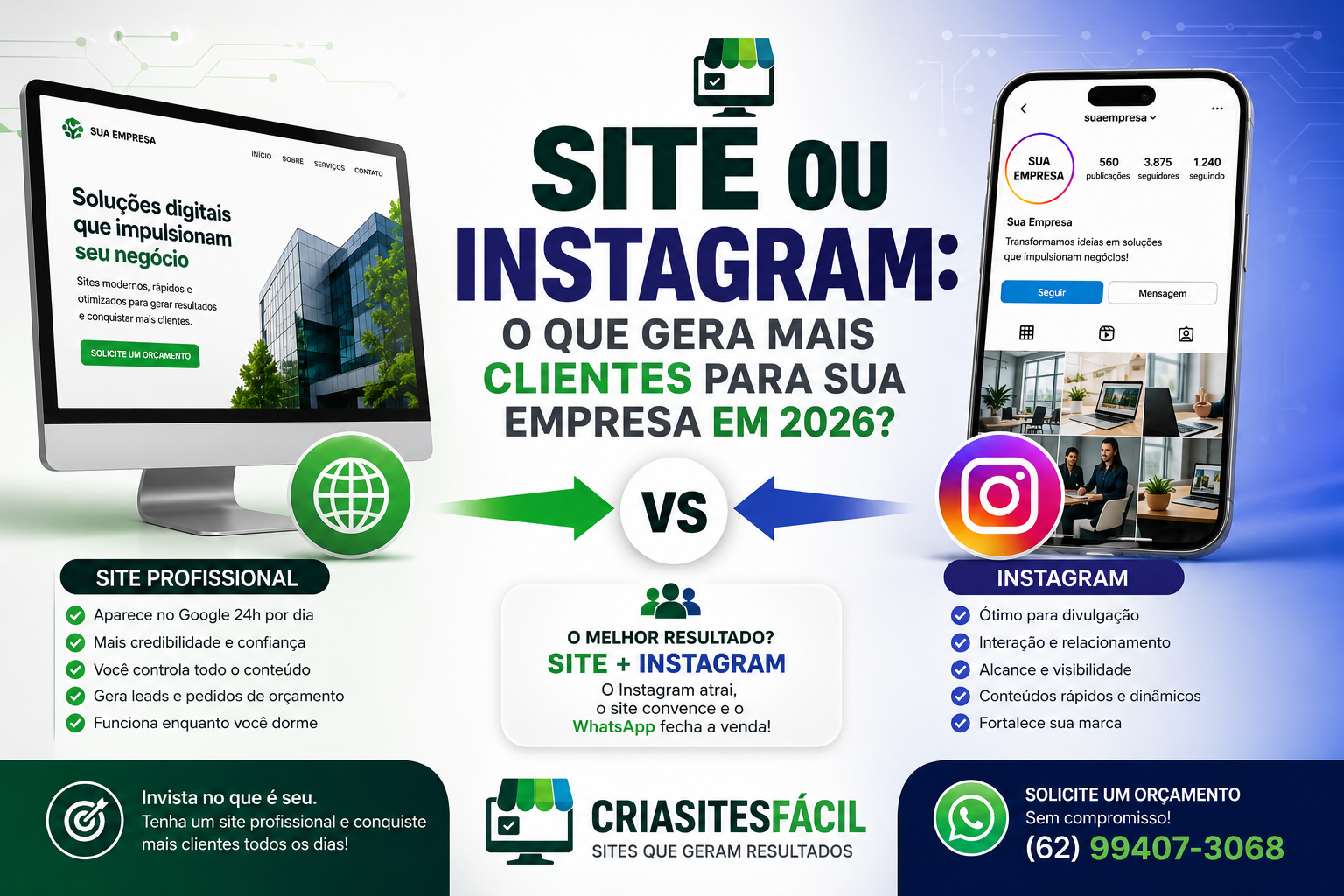 site ou instagram