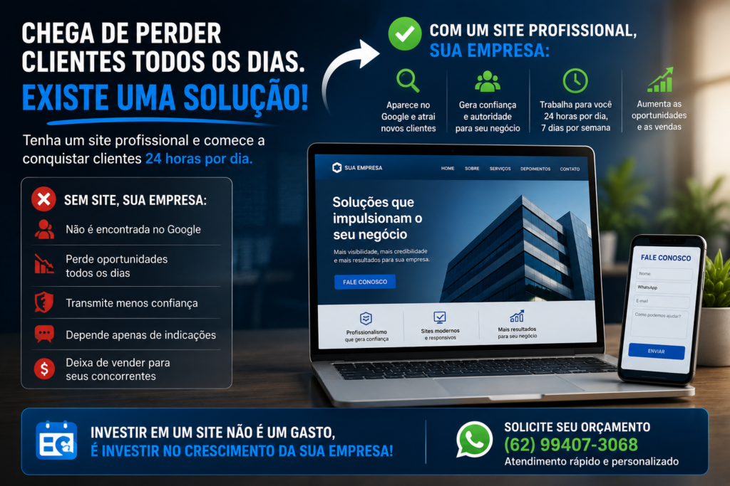 quanto custa não ter um site