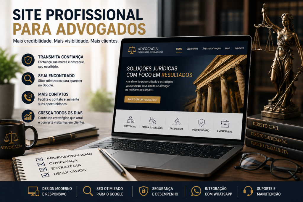 Criação de Sites para Advogados: Fortaleça a Presença Digital do Seu Escritório. 1 criação de sites para advogados
