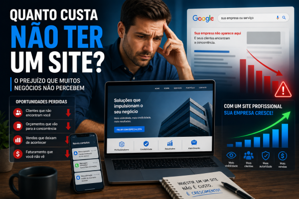 quanto custa não ter um site